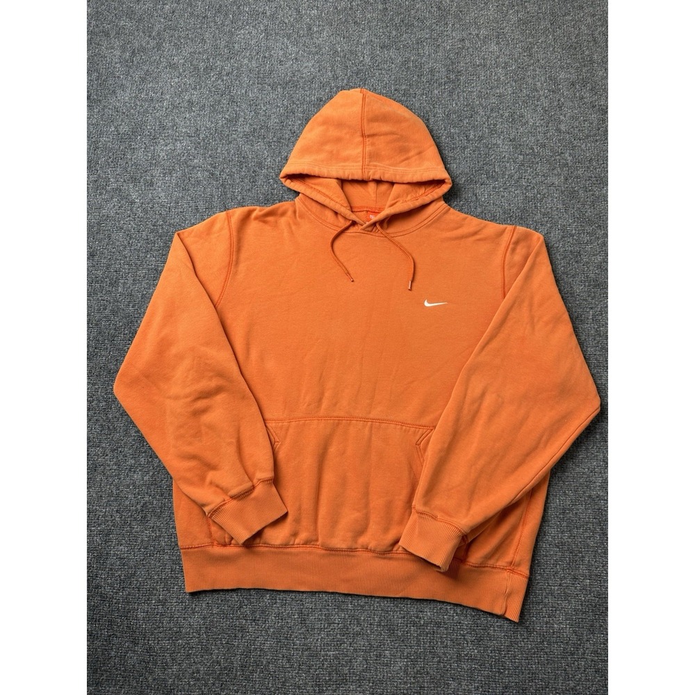Mens Hoodie Nike Orange Pullover The Athletic Dept, Size L